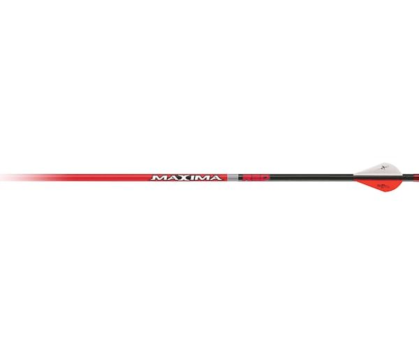 Carbon Express Maxima Red 350 Carbon Arrow 2" Blazer Vanes Black 6PK