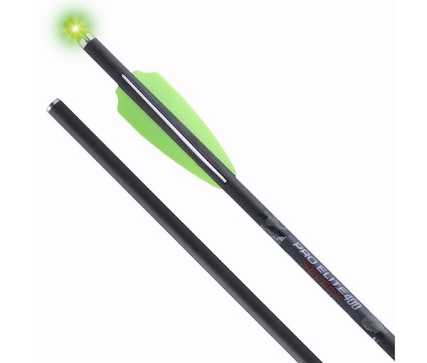 TenPoint Lighted Pro Elite 400 20" Carbon Crossbow Bolt .001" with Alpha-Blaze Nocks 3PK