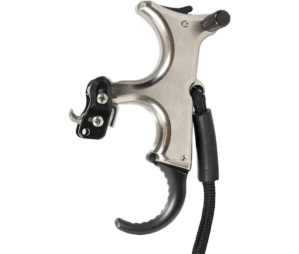 T.R.U Ball Sweet Spot Pro Flex 3 Finger Handheld Thumb Bow Release Silver Medium