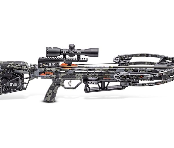 Wicked Ridge Invader M1 Crossbow with Pro-View 400 Scope ACUdraw De-Cock Peak Camo